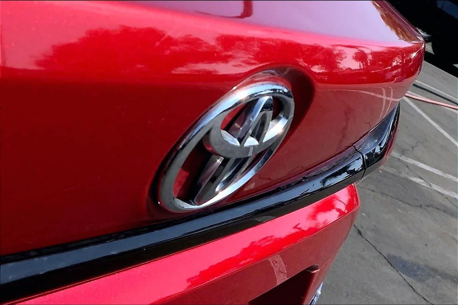 Used 2021 Barcelona Red Metallic Toyota LE image 30