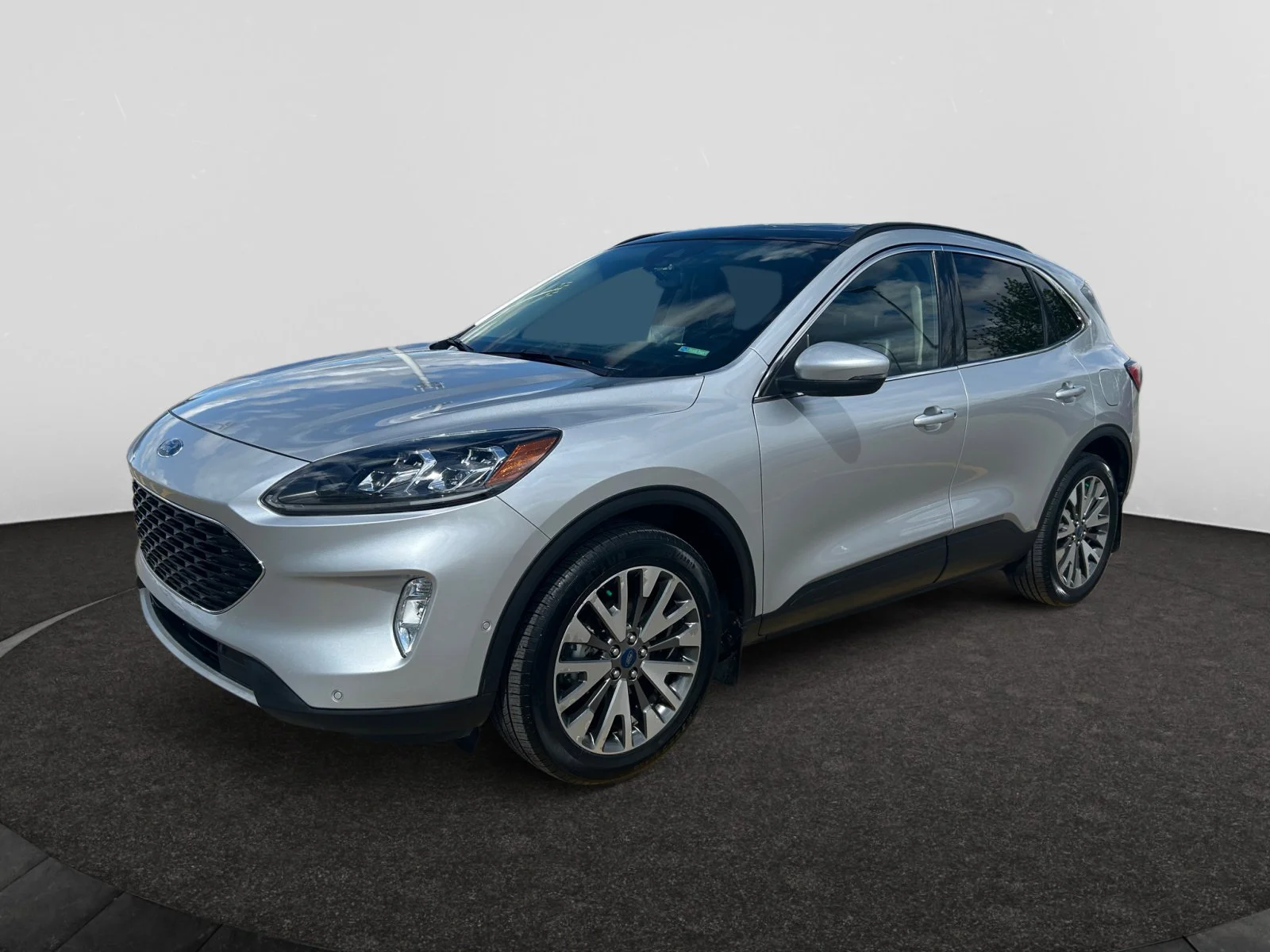 Used 2020 SILVER Ford TITANIUM HYBRID AWD image 1