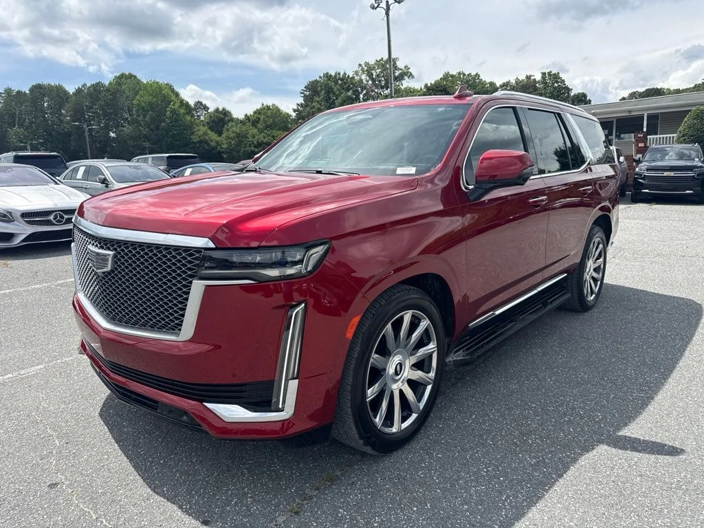 Used 2021 Red Cadillac Premium Luxury Platinum image 1