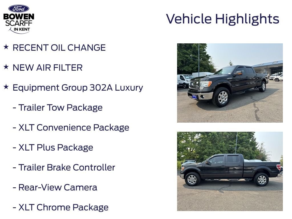 Certified Used 2013 Tuxedo Black Metallic Ford XLT image 4
