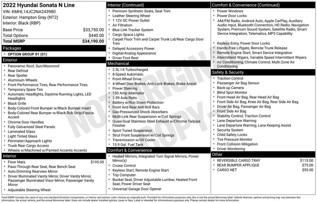 Used 2022 Gray Hyundai N Line image 17