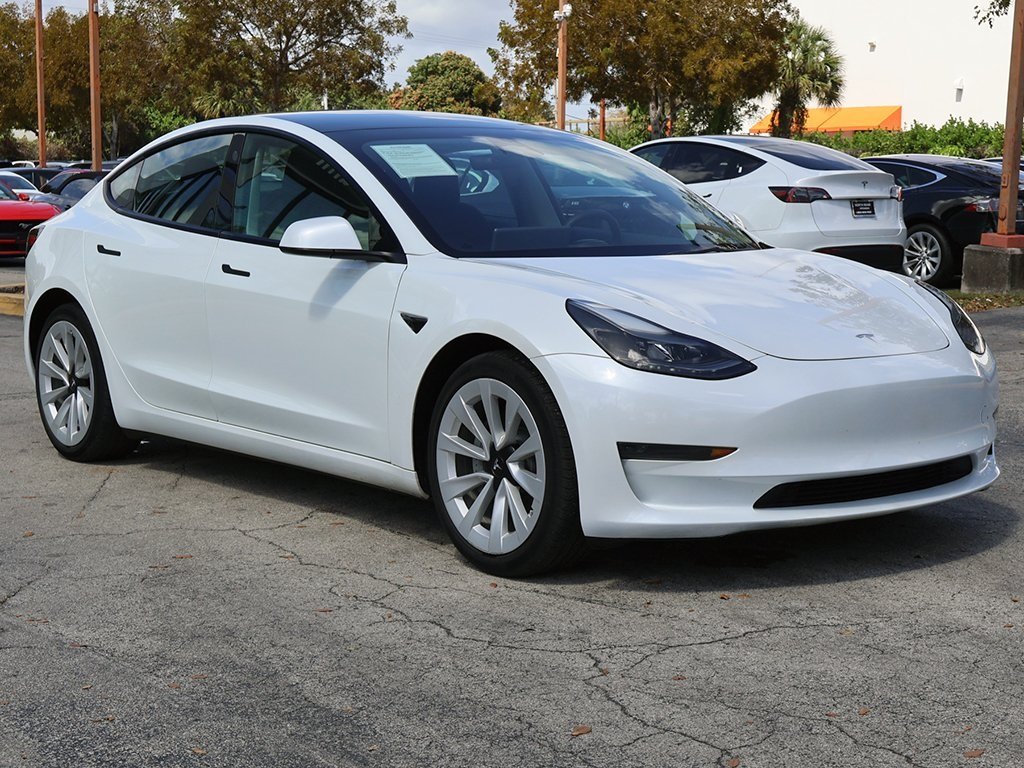 Used 2023 Tesla Model 3 Base with VIN 5YJ3E1EA6PF496021 for sale in Miami, FL