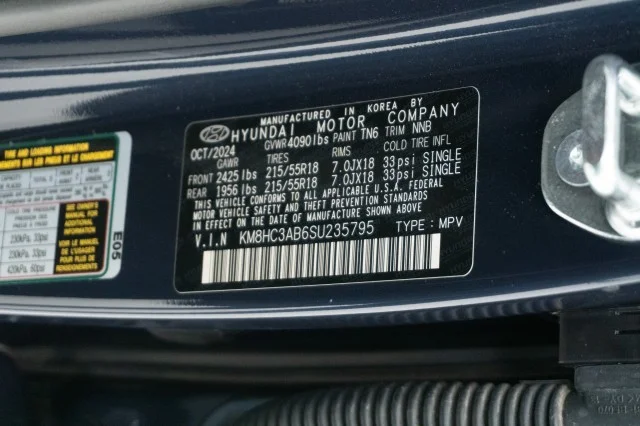 Used 2025 Denim Blue Hyundai SEL Convenience image 38