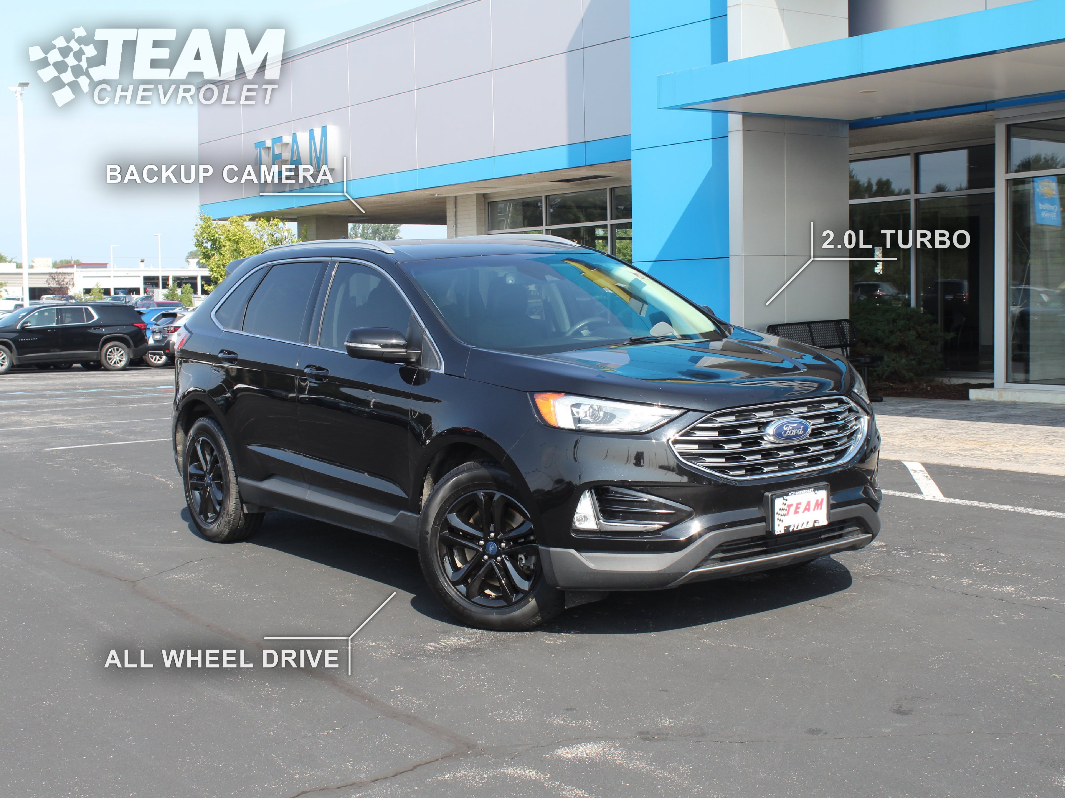 Used 2019 Ford Edge SEL with VIN 2FMPK4J94KBB86636 for sale in Valparaiso, IN