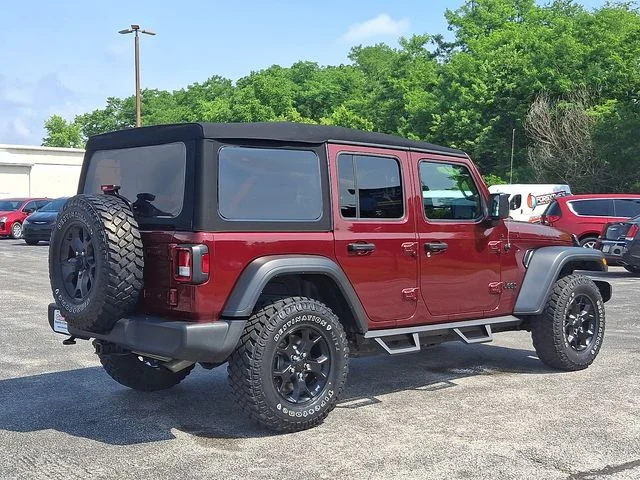 Used 2021 Red Jeep Unlimited Willys image 11