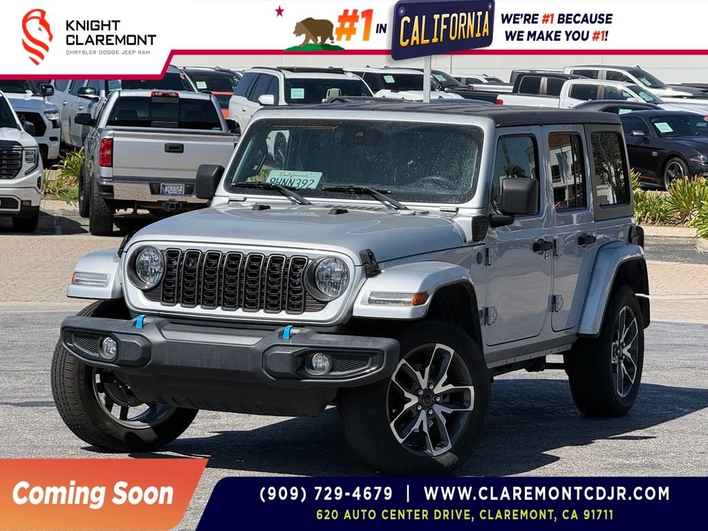 Used 2024 Silver Jeep Sport S 4xe image 1