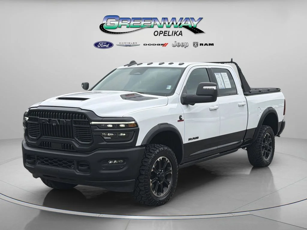 Used 2025 Bright White Clearcoat Ram Rebel image 3