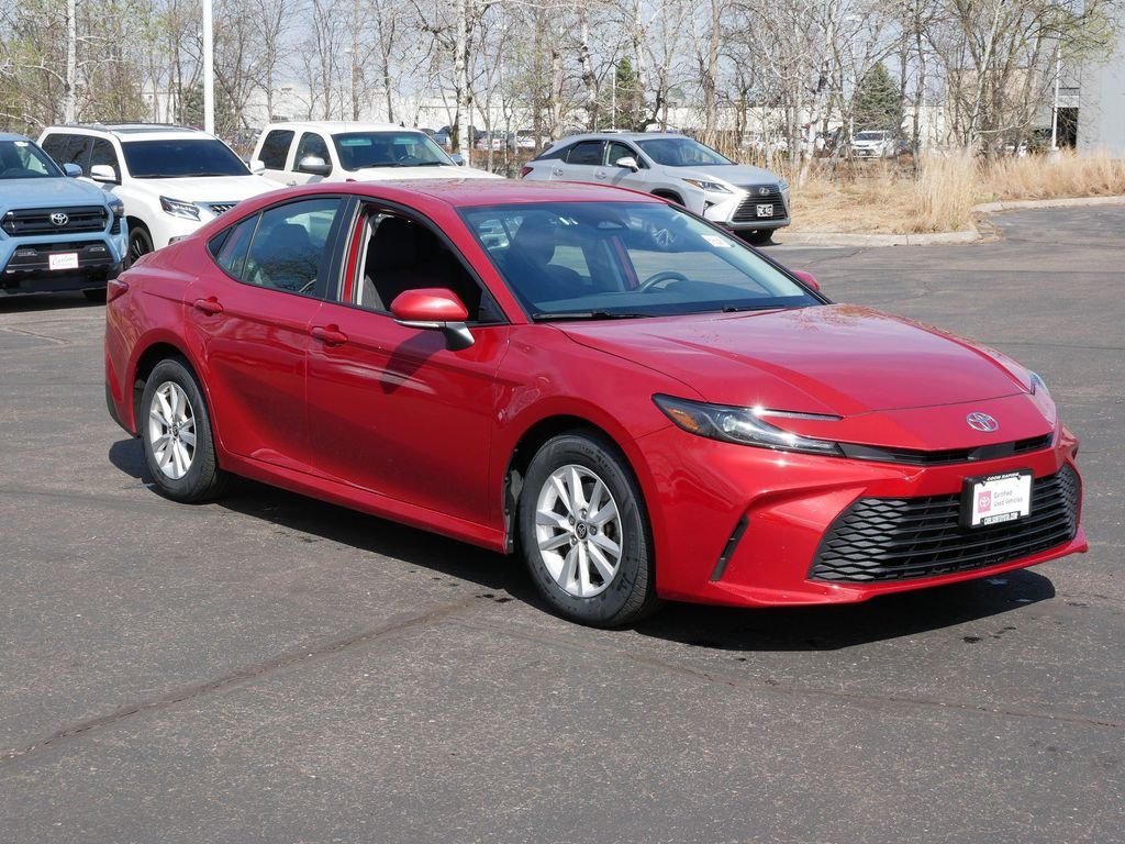 Certified 2025 Toyota Camry LE with VIN 4T1DAACK9SU004721 for sale in Minneapolis, Minnesota