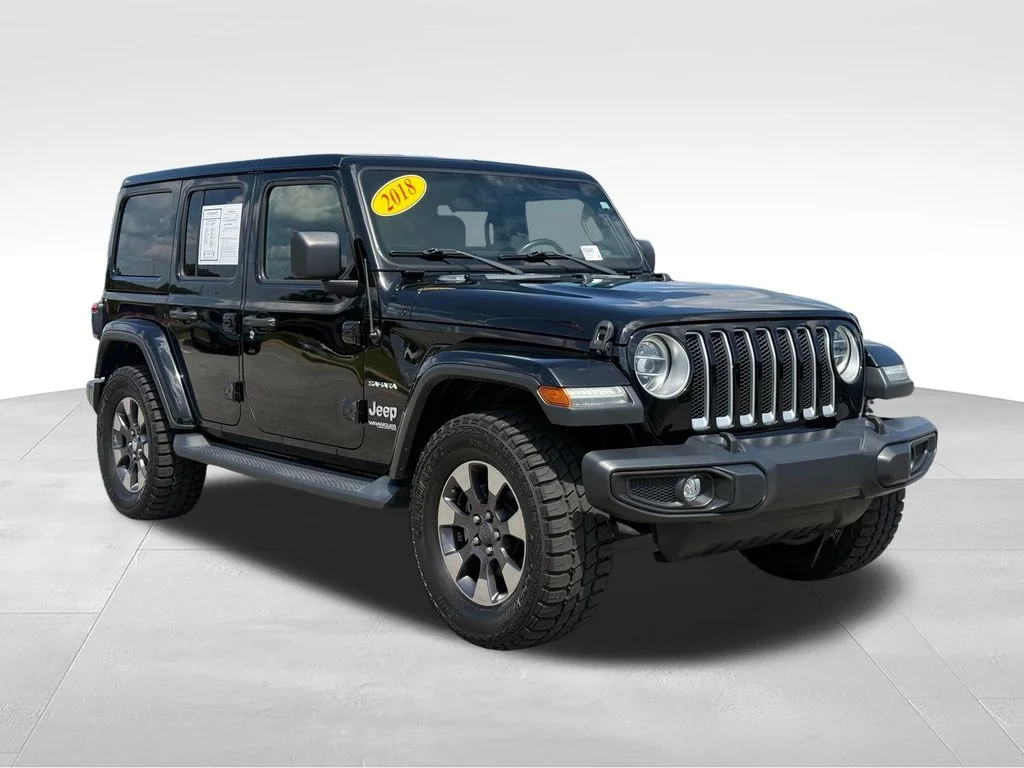 Used 2018 Black Jeep Unlimited Sahara image 28