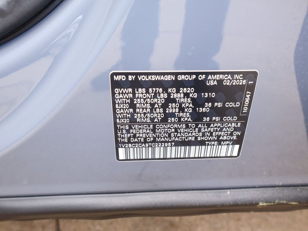 New 2026 Gray Volkswagen 2.0T SEL image 34