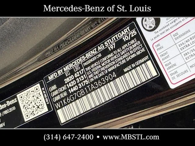 New 2026 Obsidian Black Metallic Mercedes-Benz S 580 image 21