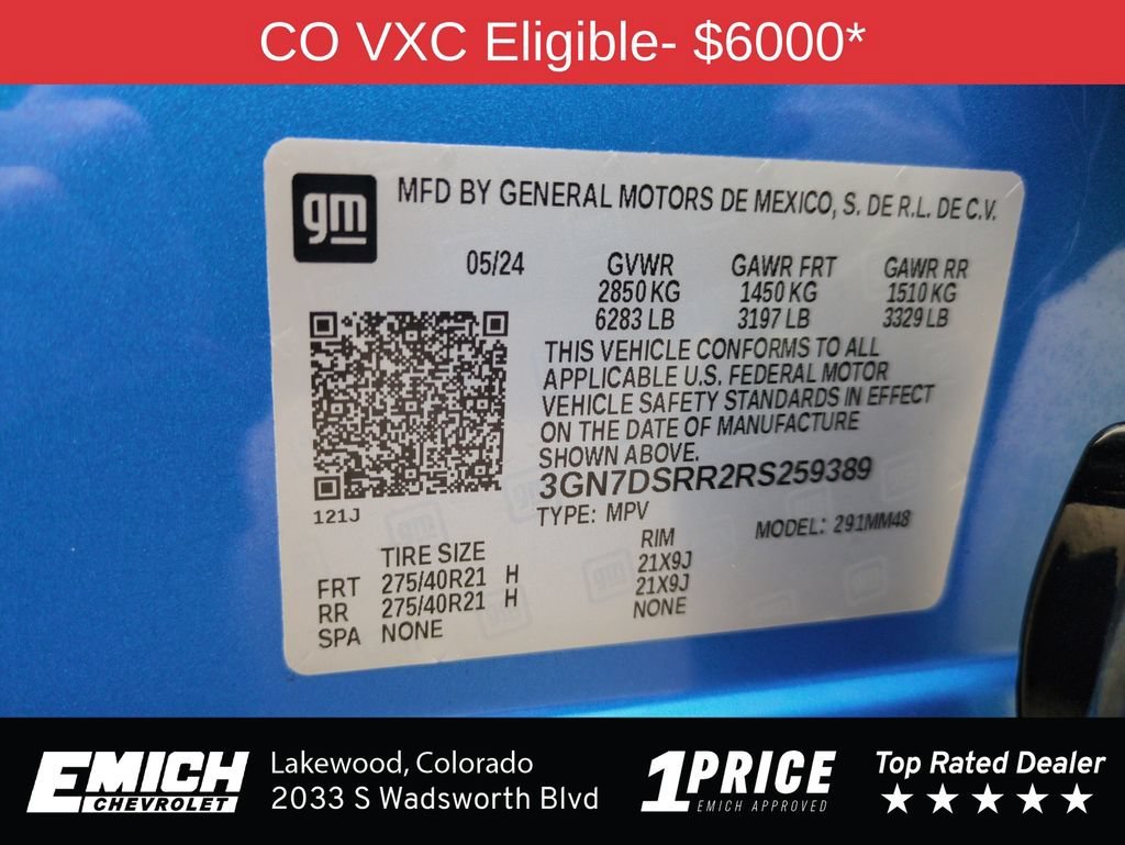 Used 2024 Riptide Blue Metallic Chevrolet 2RS image 29