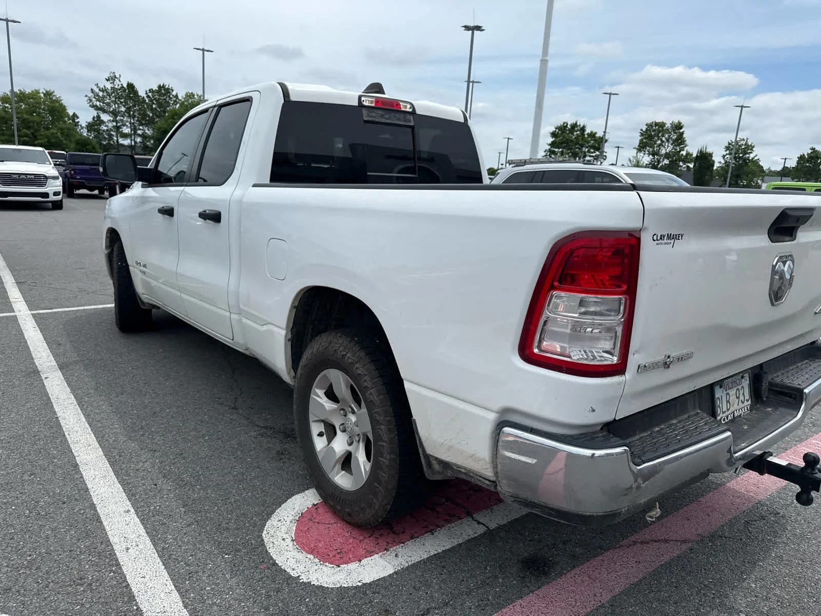 Used 2023 Bright White Clearcoat Ram Lone Star image 4