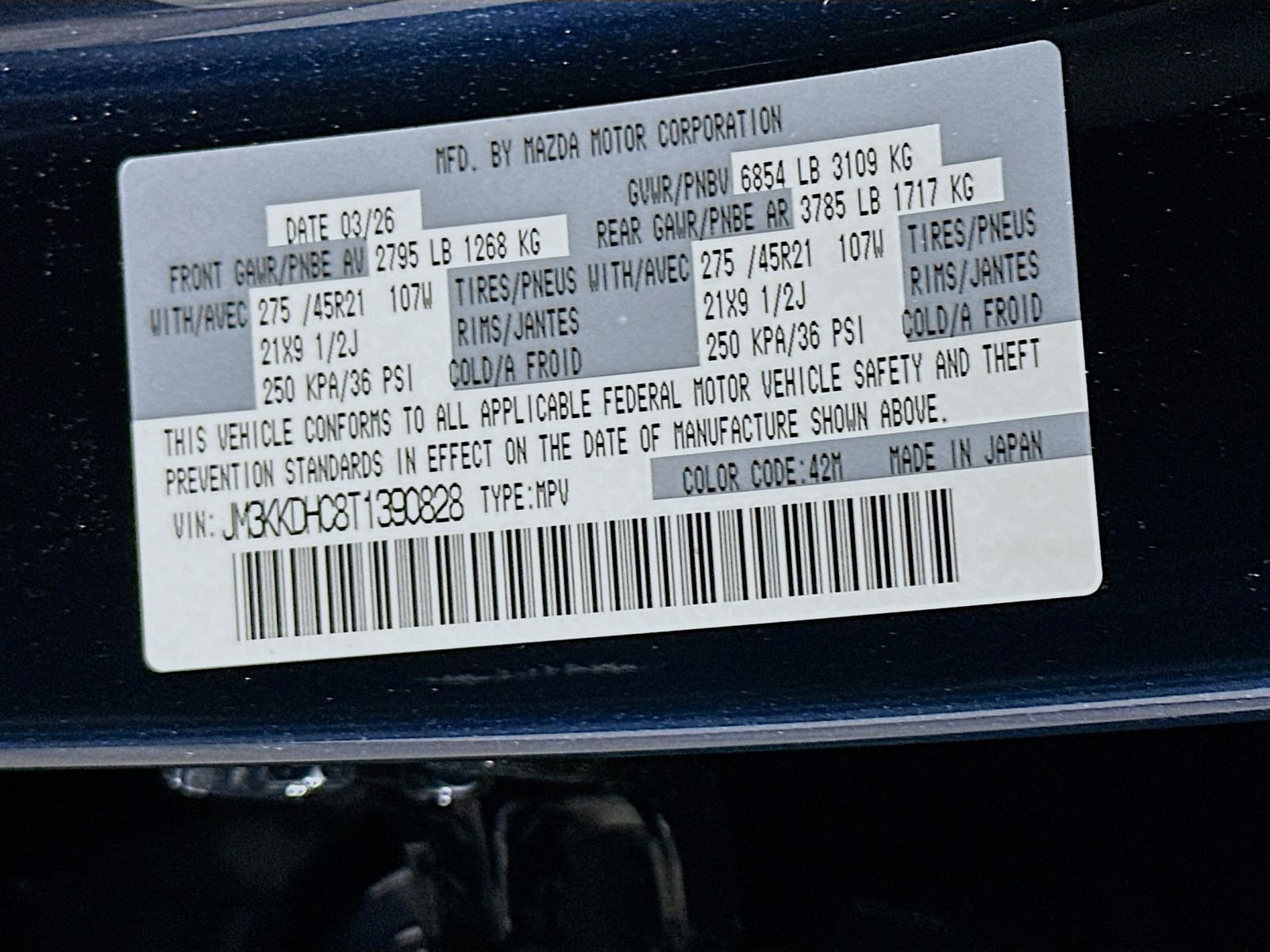 New 2026 Deep Crystal Blue Mica Mazda 3.3 Turbo S Premium Sport AWD image 35