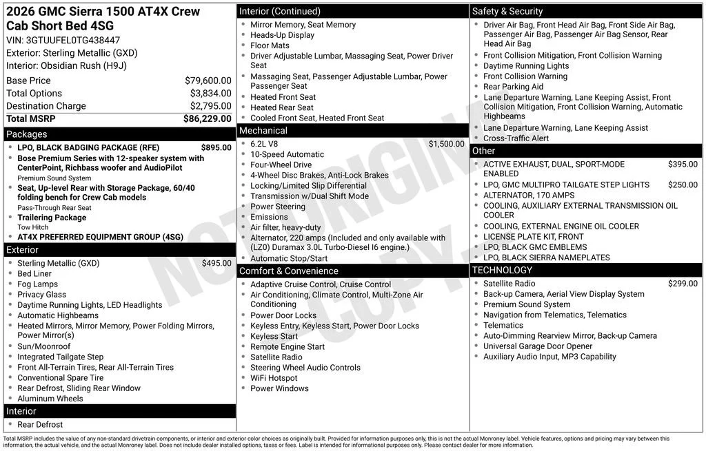 2026 GMC Sierra 1500 AT4X - Photo 46