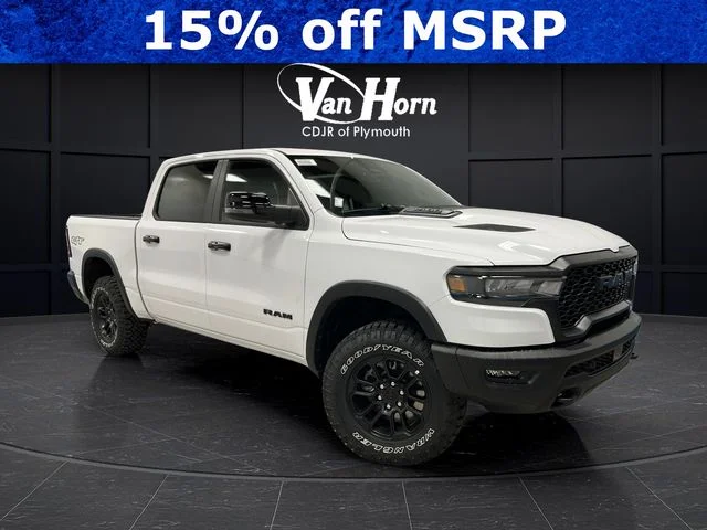 New 2026 Bright White Clear-Coat Exterior Paint RAM Rebel image 1