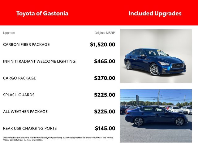 Used 2020 Silver INFINITI Sport image 4