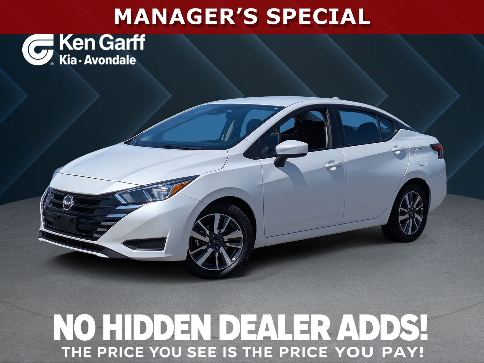 Used 2024 Aspen White Tricoat Nissan SV image 1