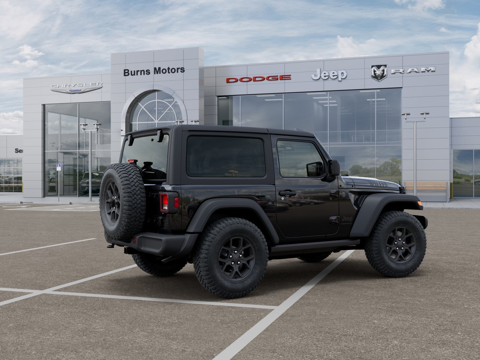 New 2026 Black Clear-Coat Exterior Paint Jeep Willys 2-Door image 4