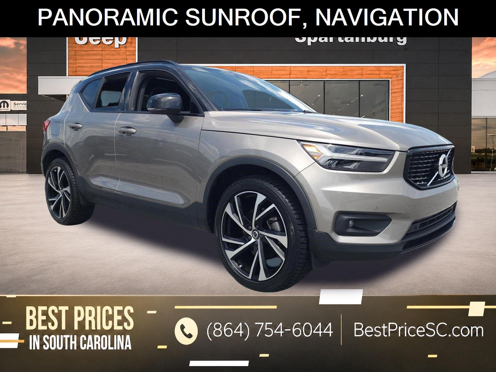 Used 2022 Pebble Grey Metallic Volvo R-Design image 1