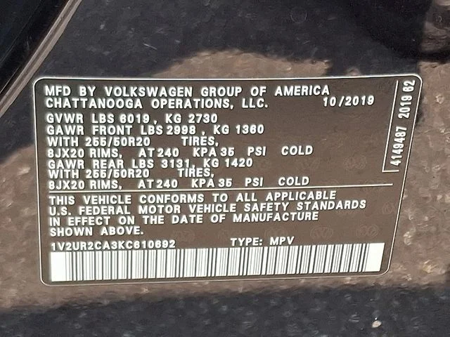 2019 Volkswagen Atlas SE w/Tech - Photo 27