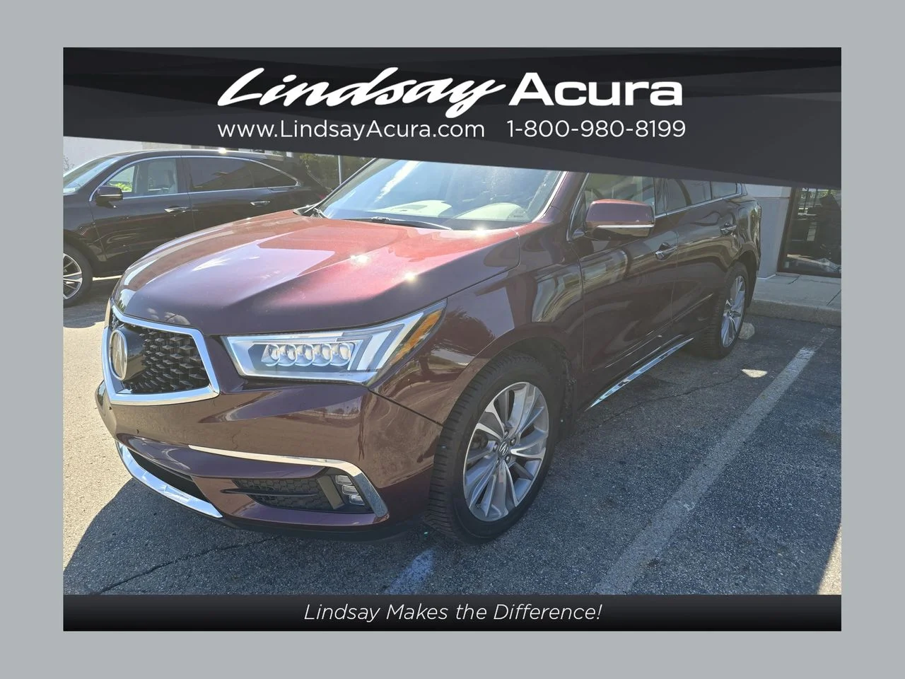 Used 2017 Dark Cherry Pearl Acura 3.5L image 1
