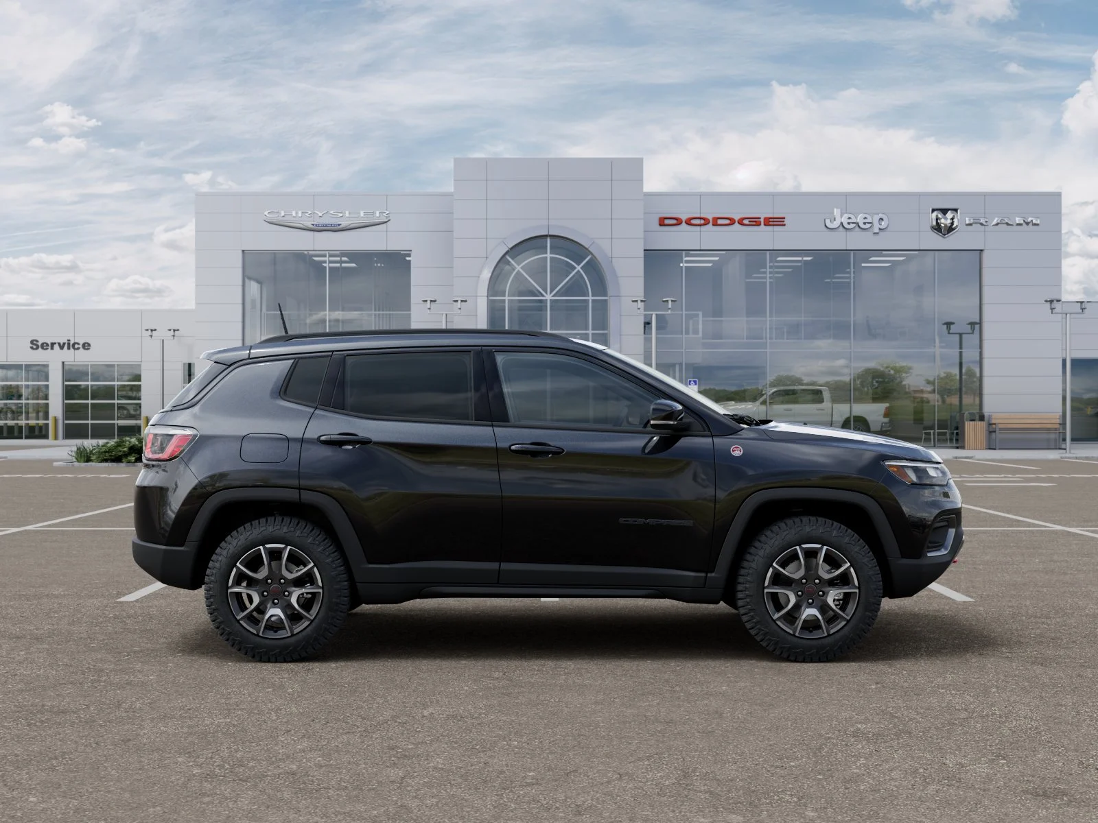 New 2026 Diamond Black Crystal Pearl-Coat Exterior Paint Jeep Trailhawk image 49