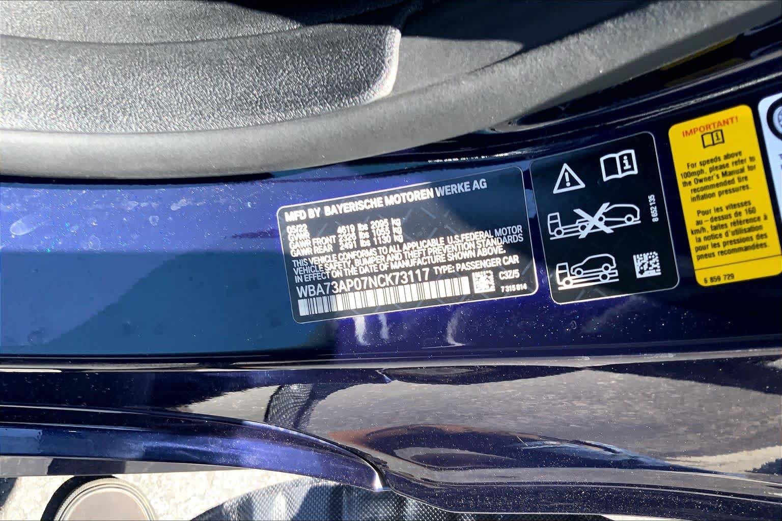 Certified Used 2022 Tanzanite Blue II Metallic BMW 430i xDrive image 31