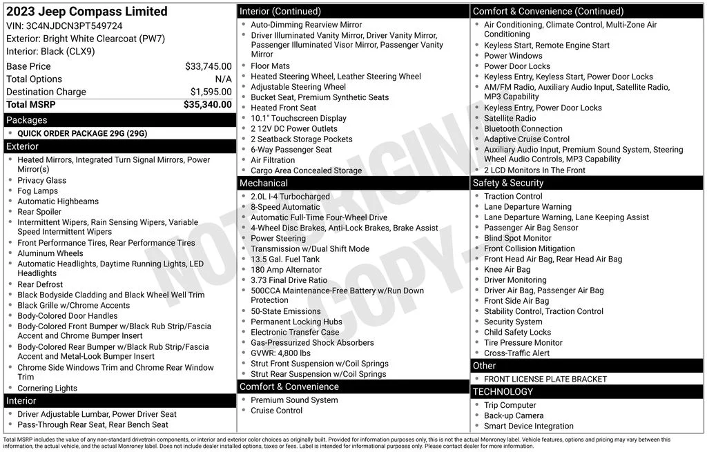 Used 2023 White Jeep Limited image 32