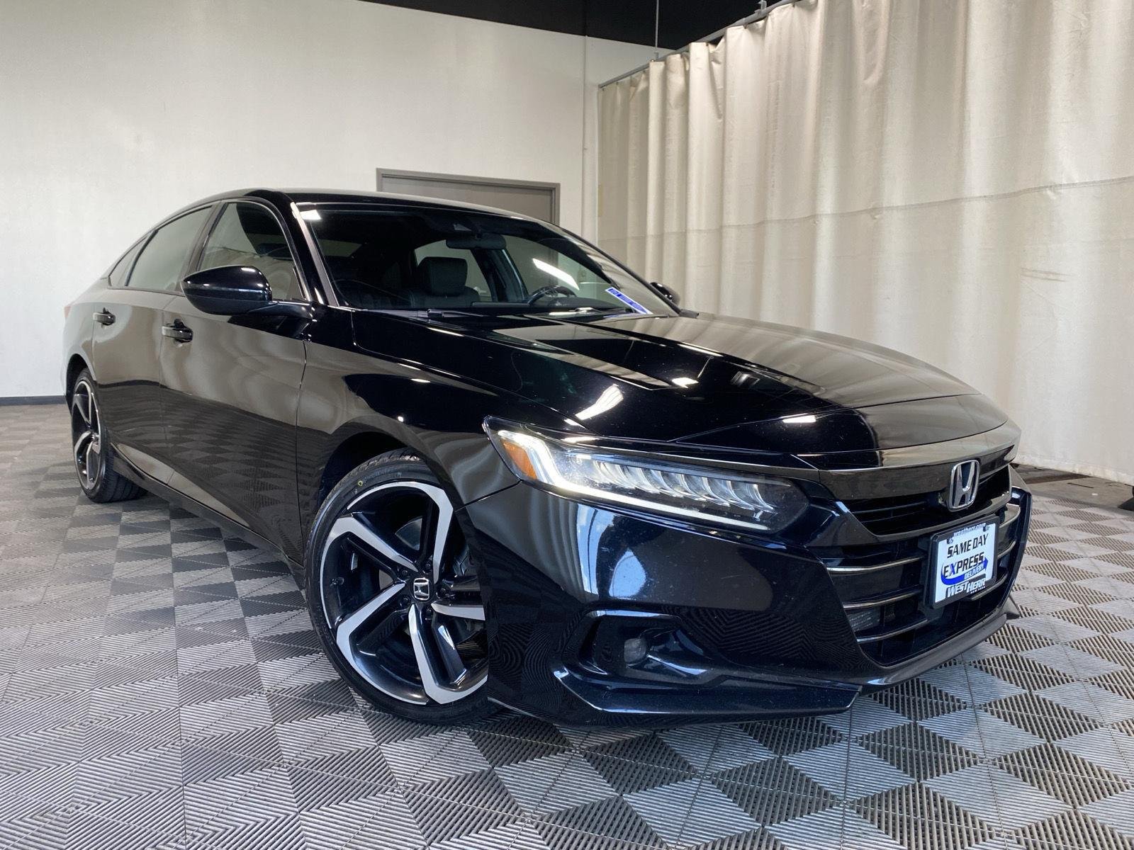 Used 2022 Crystal Black Pearl Honda Sport image 1