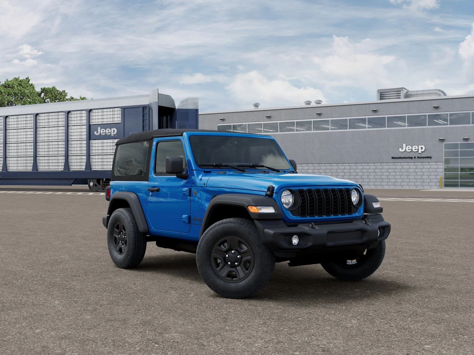 New 2026 Hydro Blue Pearl-Coat Exterior Paint Jeep Sport image 3