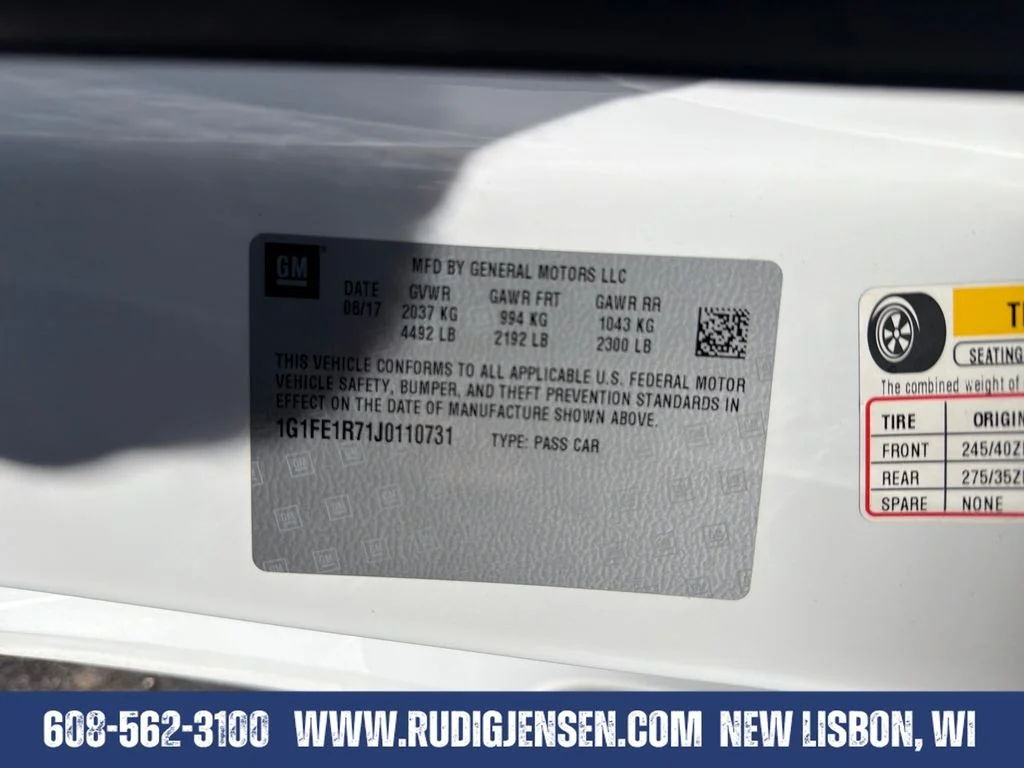Used 2018 Summit White Chevrolet SS image 30
