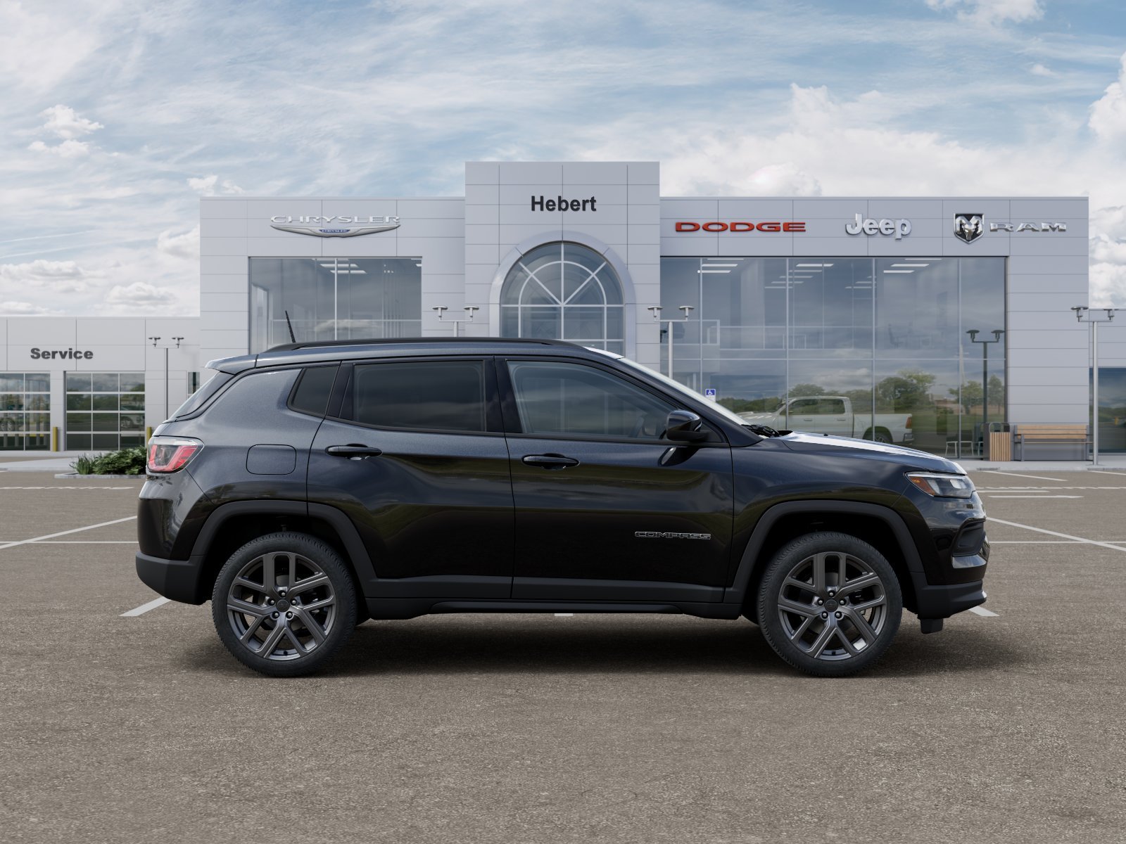 New 2026 Diamond Black Crystal Pearl-Coat Exterior Paint Jeep Latitude image 47
