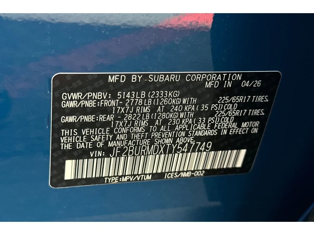 New 2026 GEYSER BLUE Subaru Wilderness image 28
