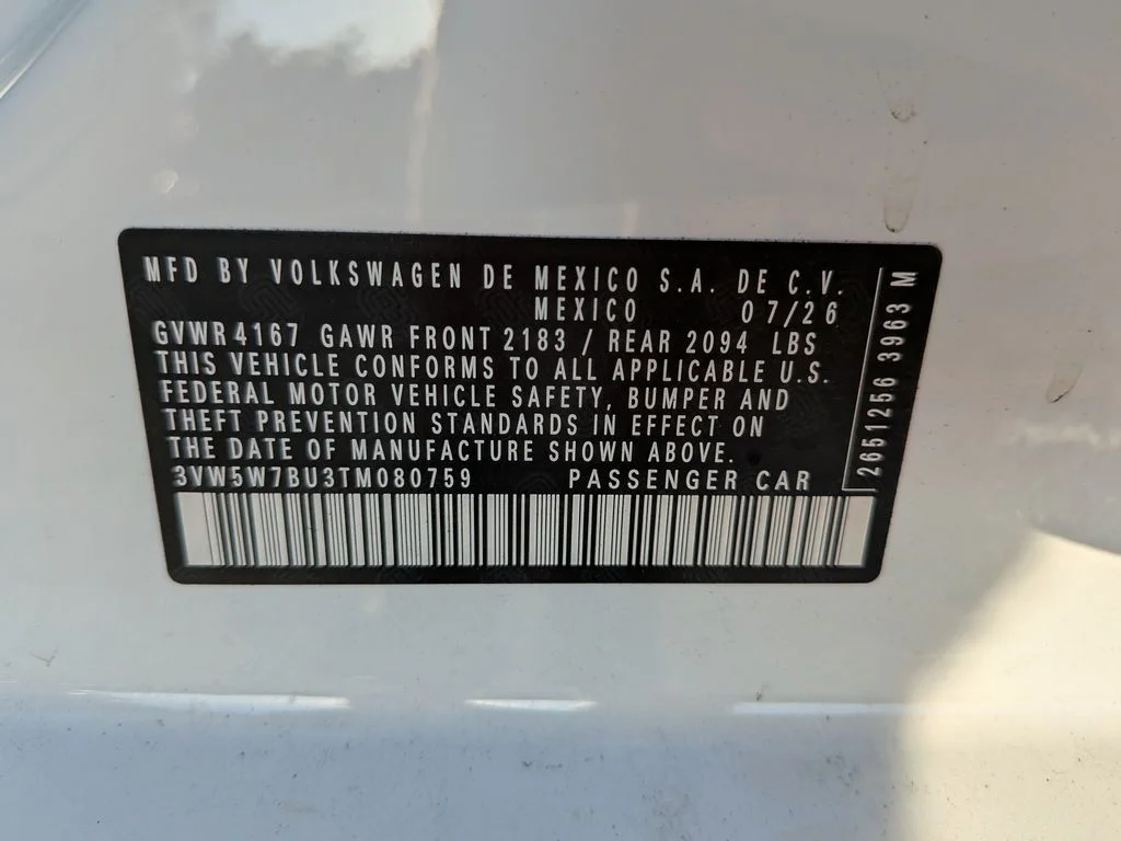 New 2026 White Volkswagen 1.5T S image 32