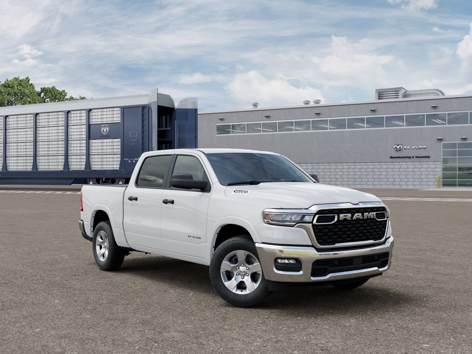 New 2027 Bright White Clearcoat RAM Big Horn/Lone Star image 3