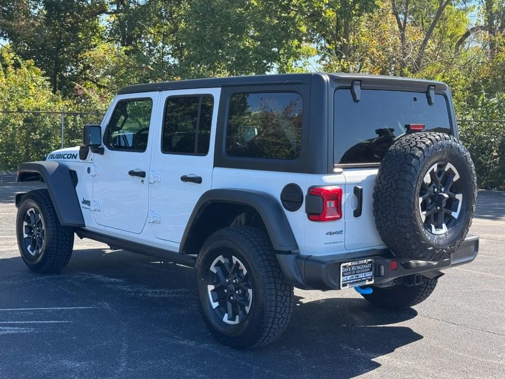 Used 2024 Bright White Clearcoat Jeep Rubicon 4xe image 7