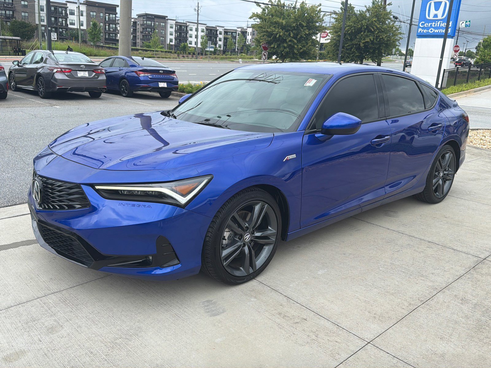 Used 2024 Apex Blue Pearl Acura with A-Spec Package image 3