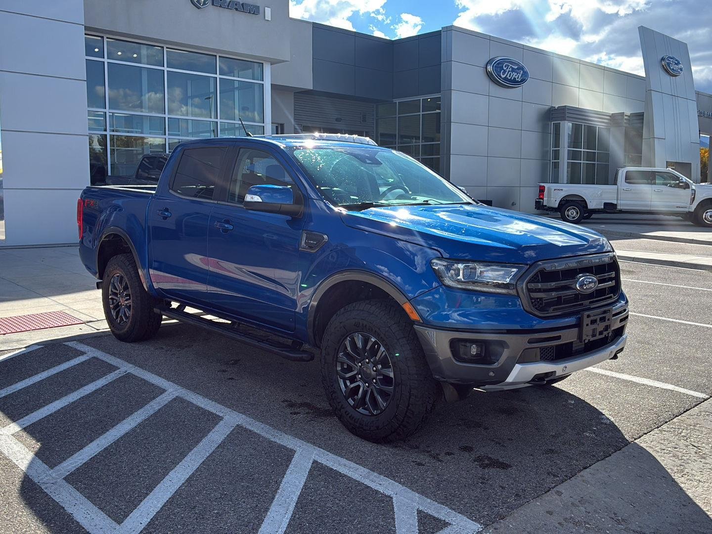 Used 2020 Lightning Blue Ford LARIAT image 2