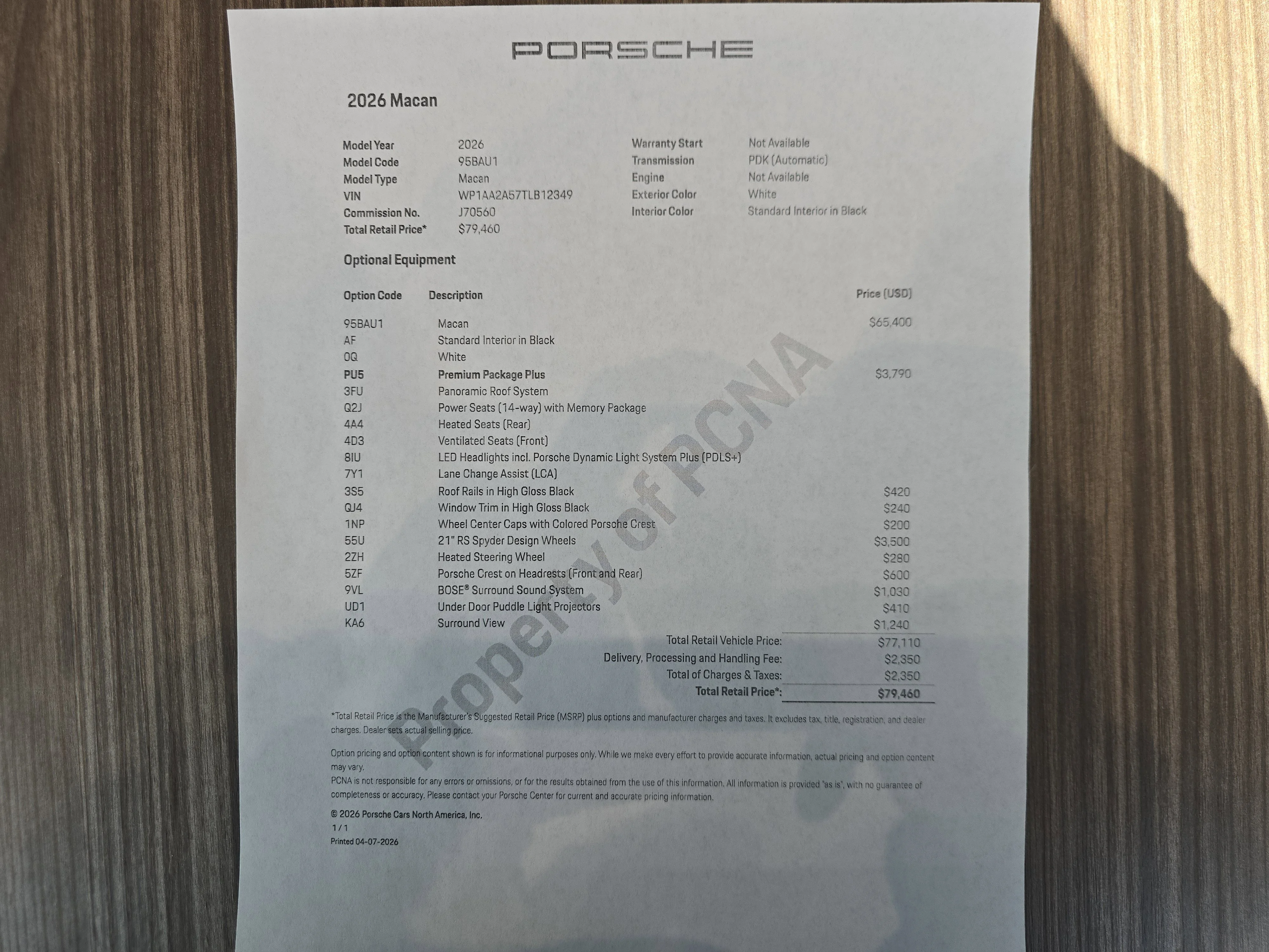New 2026 White Porsche  image 28