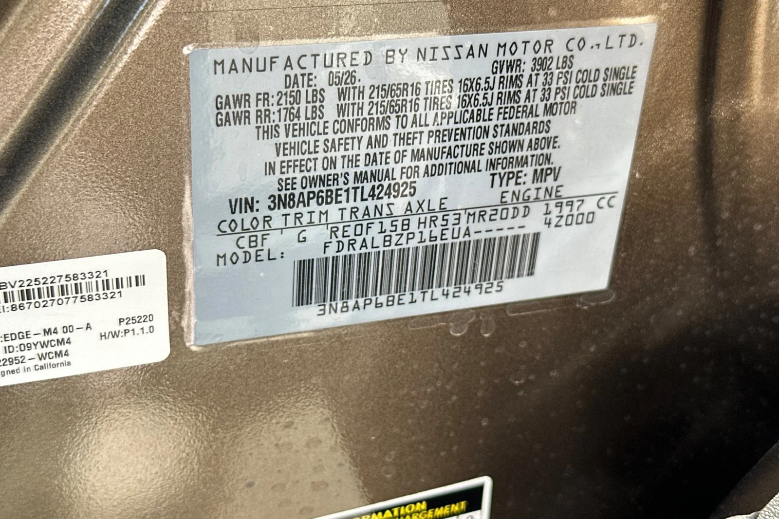 New 2026 Canyon Bronze Metallic Nissan S image 27