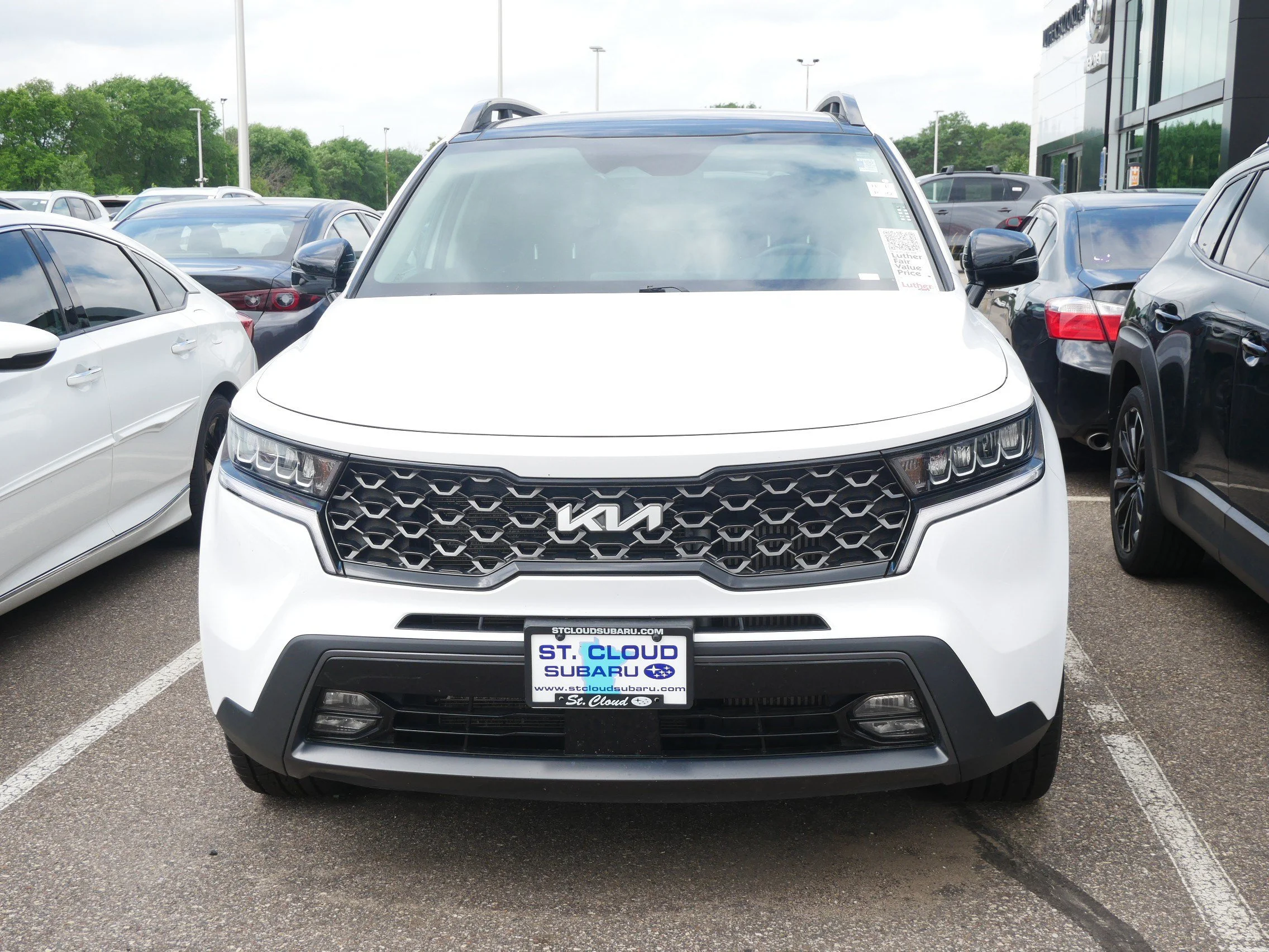 Used 2023 Kia Sorento X-Line EX with VIN 5XYRHDLF1PG197112 for sale in Brooklyn Center, Minnesota