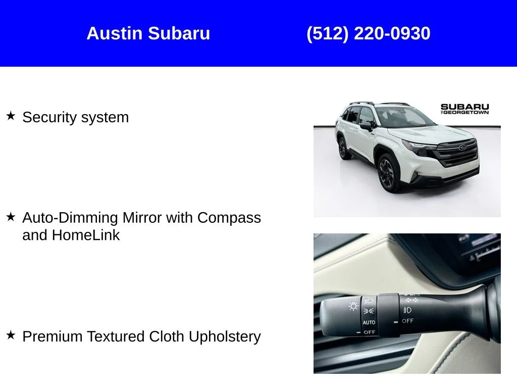 New 2026 White Subaru Premium Hybrid image 17