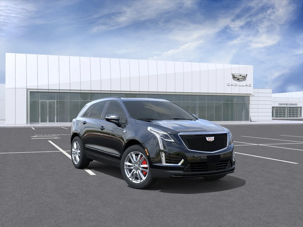 New 2026 Stellar Black Metallic Cadillac AWD Sport image 2