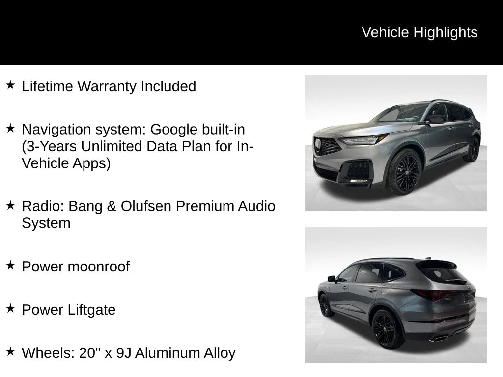 New 2026 Black Acura A-Spec Advance Package image 5