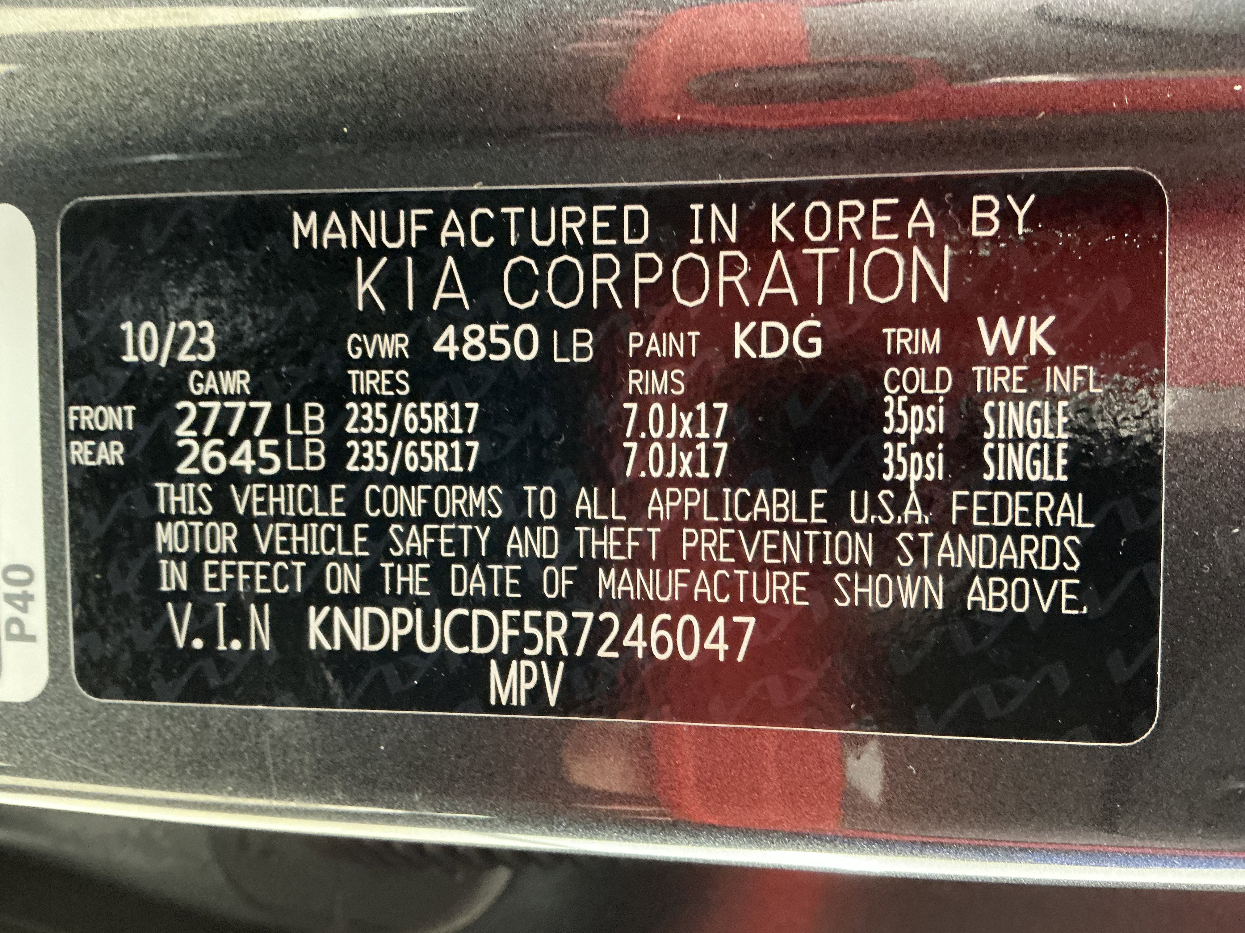 Used 2024 Gravity Gray Kia LX image 14