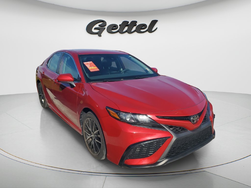 Used 2021 Red Toyota SE image 3