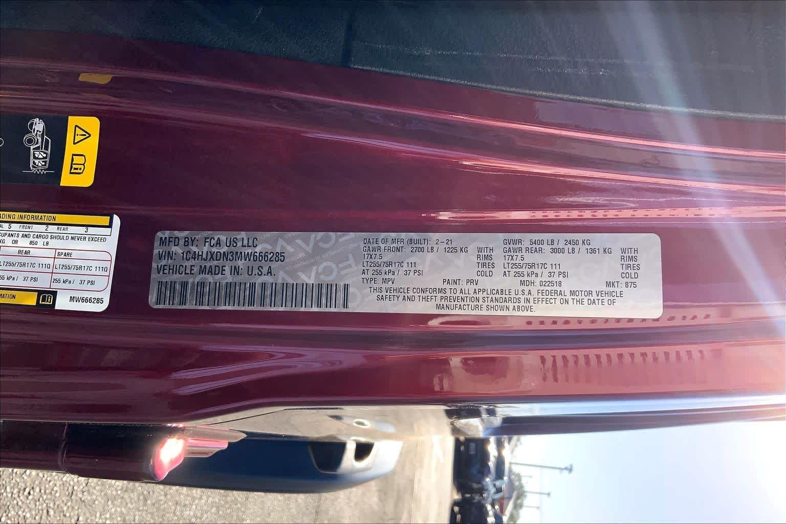Used 2021 Snazzberry Pearlcoat Jeep Unlimited Willys Sport image 36