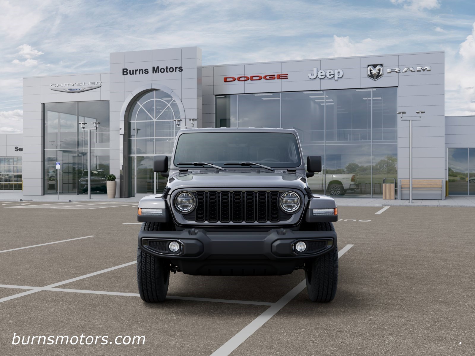 New 2026 Granite Crystal Metallic Clear-Coat Exterior Paint Jeep Sport S Dark Sky image 6