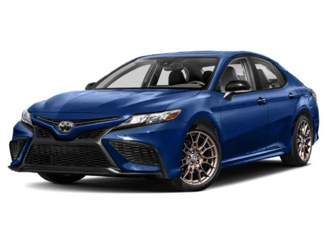 Used 2023 Midnight Black Metallic Toyota SE Nightshade image 2